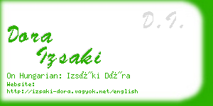 dora izsaki business card